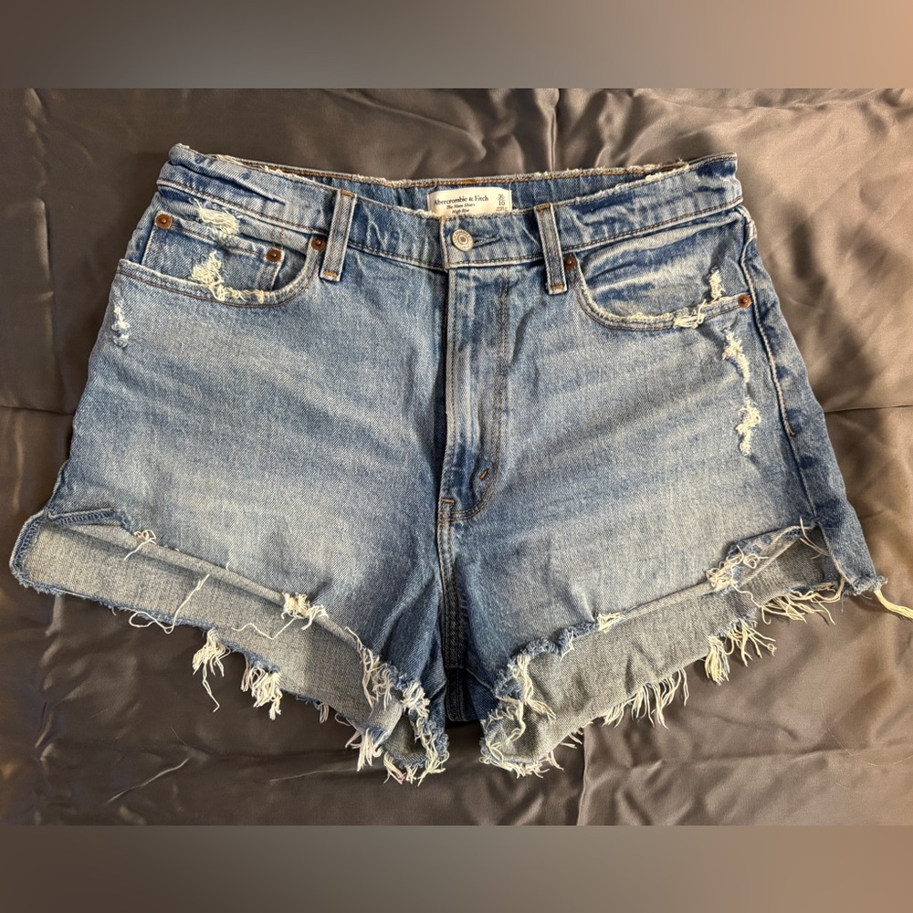 Curve Love High Rise Mom Jean Shorts